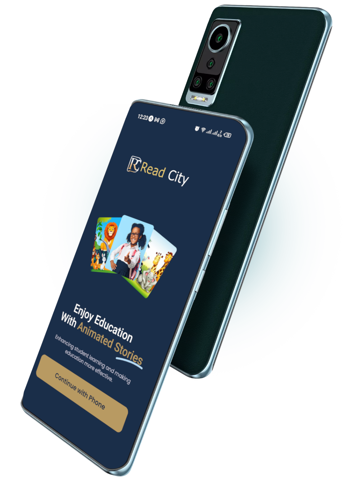 Phone with educational content